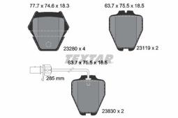 KLOCKI HAM./PRZ/ AUDI A6 ALLROAD 00-/4 KLOCKI NA ZACISK/ WYPRZEDAŻ!!! TEXTAR 2328001