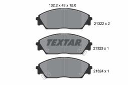 KLOCKI HAM./PRZ/ HONDA CIVIC 87- TEXTAR 2132201