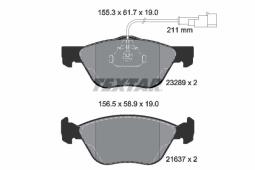 KLOCKI HAM./PRZ/ ALFA 156 1,6-1,8 98- TEXTAR 2328902