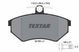 KLOCKI HAM./PRZ/ VW PASSAT 88- 19mm TEXTAR 2016804