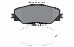 KLOCKI HAM./PRZ/ TOYOTA AURIS 1,4-1,6VVTI 07- TEXTAR 2433701
