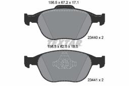 KLOCKI HAM./PRZ/ FORD FIESTA 2000- /+ABS/ TEXTAR 2344007