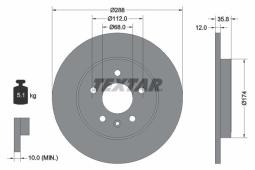 TARCZA HAM. /TEXTAR/ TEXTAR 92137003