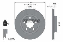 TARCZA HAM. /TEXTAR/ TEXTAR 92083505