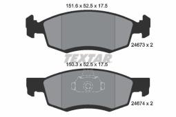 KLOCKI HAM./PRZ/ DACIA LOGAN 1,5DCI 07- TEXTAR 2467301