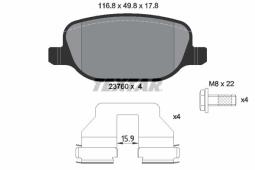 KLOCKI HAM./TYŁ/ ALFA ROMEO 159 1,9JTD-3,2JTS 05- TEXTAR 2376001