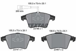 KLOCKI HAM./PRZ/ VW T5 03- 16 TEXTAR 2374602