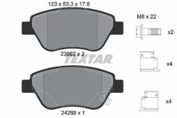 KLOCKI HAM./PRZ/ OPEL CORSA 1,0-1,6 06- TEXTAR 2398202