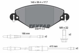KLOCKI HAM./PRZ/ CITROEN C5 01- TEXTAR 2327701