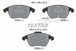 KLOCKI HAM./PRZ/ VW CADDY AUDI A3GOLF V 03- TEXTAR 2358701