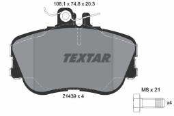 KLOCKI HAM./PRZ/ DB W202 93- /C/ TEXTAR 2143905