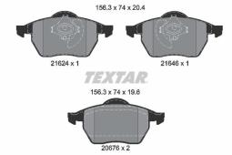 KLOCKI HAM./PRZ/ AUDI A4 94- 1,6-1,8 20V/BEZ CZUJNIKA/ TEXTAR 2162402