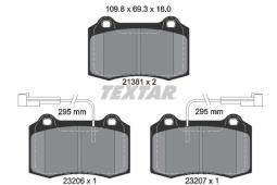 KLOCKI HAM./PRZ/ ALFA GTV 3,0 V6 24V 00- TEXTAR 2138103