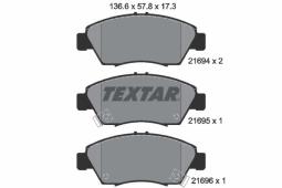 KLOCKI HAM./PRZ/ HONDA CIVIC 92- TEXTAR 2169401