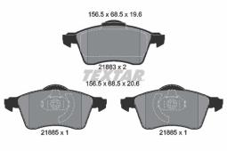 KLOCKI HAM./PRZ/ VW T4 15CAL 97- /ATE/ TEXTAR 2188302