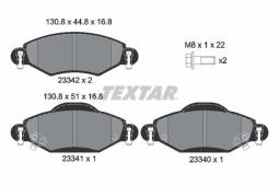 KLOCKI HAM./PRZ/ TOYOTA YARIS 00- /BOSCH/ TEXTAR 2334001
