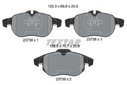 KLOCKI HAM./PRZ/ FIAT CROMA 05- TEXTAR 2373807