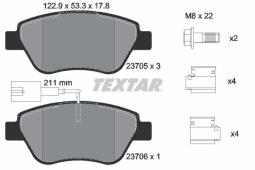KLOCKI HAM./PRZ/ FIAT STILO 1,2-1,6 16V-1 TEXTAR 2370502