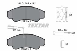 KLOCKI HAM./PRZ/ CITROEN JUMPER 01- 1800KG TEXTAR 2391901