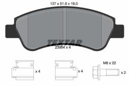 KLOCKI HAM./PRZ/ PEUGEOT 307 01- 2,0HDI TEXTAR 2395401