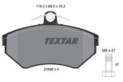 KLOCKI HAM./PRZ/ VW PASSAT 93- 1,9TDILUCAS TEXTAR 2194502