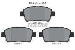 KLOCKI HAM./PRZ/ TOYOTA YARIS 99- /AKE/ TEXTAR 2351002