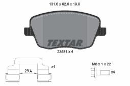 KLOCKI HAM./PRZ/ SKODA FABIA 1,9TDI 99- TEXTAR 2358101