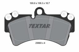 KLOCKI HAM./PRZ/ VW TOUAREG 4,2-6,0 W12-2 TEXTAR 2369302