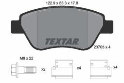 KLOCKI HAM./PRZ/ FIAT SIENA 1,2-1,6 98- TEXTAR 2370503