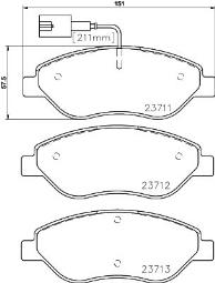 KLOCKI HAM./PRZ/ FIAT STILO 2,4 20V 01- TEXTAR 2371102