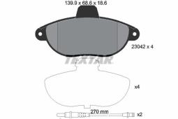 KLOCKI HAM./PRZ/ FIAT SCUDO /BDX/ TEXTAR 2304201