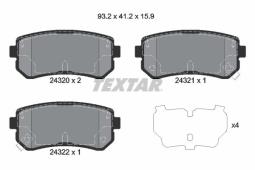 KLOCKI HAM./TYŁ/ KIA RIO 1,4-1,5CRDI 05- TEXTAR 2432001