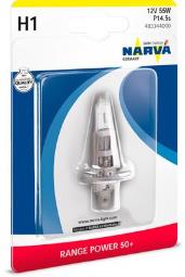 ŻARÓWKA H1 12V  55W /RANGE POWER/+50%    /BLISTR/ NAR 483344000