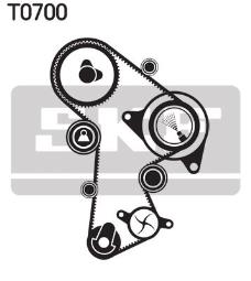 ZESTAW ROZRZĄDU AUDI 1,6-2,0TDI 03- /+ POMPA WODY/ SKF VKMC 01148-2