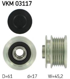 KOŁO PASOWE ALT.AUDI 1,8-2,0 02- SKF VKM 03117