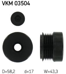 KOŁO PASOWE ALT.OPEL ASTRA 1,4-1,6 00- SKF VKM 03504