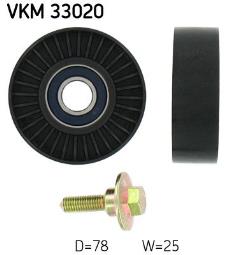 KOŁO NAP.PASKA PK PEUGEOT 1,8-2,0 16V 00- /406/ SKF VKM 33020