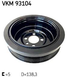 KOŁO PASOWE VW 1,9TDI 95- /GOLF,SHARAN,TURAN/ SKF VKM 93104
