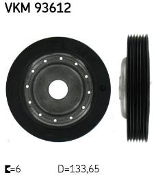 KOŁO PASOWE RENAULT 1,4-1,6 16V 98- SKF VKM 93612