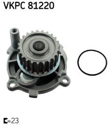 POMPA WODY AUDI 2,0FSI 02- /A4/ /AQUAMAX SKF VKPC 81220