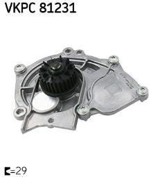 POMPA WODY AUDI A4 1.8TSFI 09- VKPC 81231