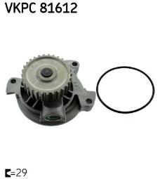 POMPA WODY AUDI 2,3 91- SKF VKPC 81612