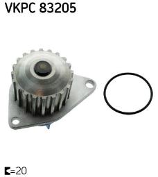 POMPA WODY CITROEN 1,1-1,4 87- /AQUAMAX/ SKF VKPC 83205