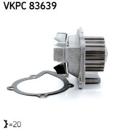 POMPA WODY CITROEN 1,9D 98- /DW8/       /AQUAMAX/ SKF VKPC 83639