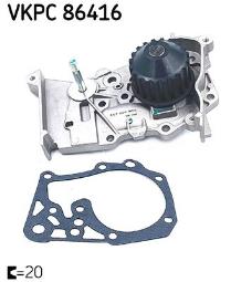 POMPA WODY RENAULT 1,6 16V 99- /MEGANE/ /AQUAMAX/ SKF VKPC 86416