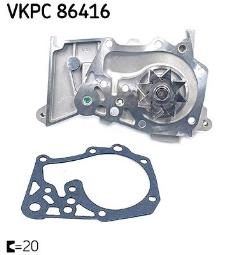 POMPA WODY RENAULT 1,6 16V 99- /MEGANE/ /AQUAMAX/ SKF VKPC 86416
