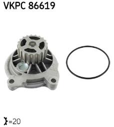 POMPA WODY VW 2,5TDI 96- /T4//20 ZĘBÓW/ /AQUAMAX/ SKF VKPC 86619