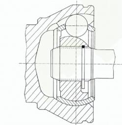 PRZEG.PÓŁ.ZEW.FIAT STILO 1,8 16V /98KW/ 10.01- /MT/ /ZESTAW/ (A:25/F:25/DF:25.84/O:51/Z) GKN/LOBRO LO 303 918