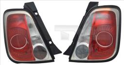 LAMPA /TYŁ/ FIAT 500 07-15 /CZARNA RAMKA/ /L/ 11-11284-21-2