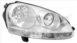REFLEKTOR VW GOLF V 03- /P/ /H7+H7/     /OBUDOWA CHROM/ TYC 20-0317-25-2